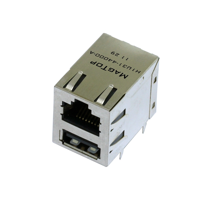 10/100Base-TX RJ45 / LED'siz Tek USB Combo Konnektör Modülleri