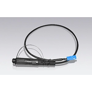 H optic with round drop cable
