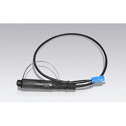 H optic with round drop cable
