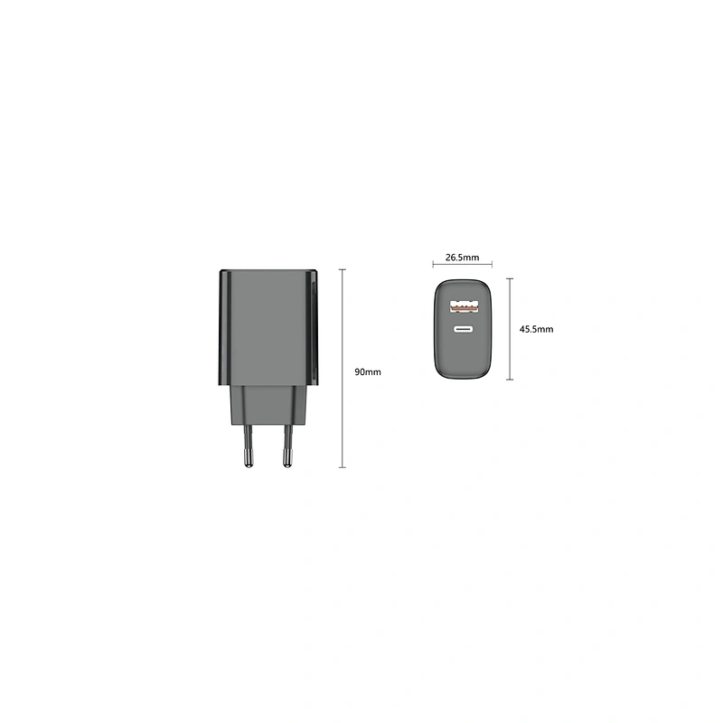 New selection PD PPS 20W USB A+C PD QC 3.0 5V 3A/9V 2.22A/12V 1.67A fast usb wall charger for mobile phone