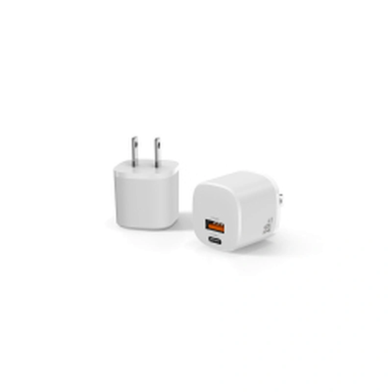 OEM factory QC3.0 usb c wall charger 20w PPS PD mobile charger portable charger USB-C PD + QC 3.0 2 USB ports Power Adapter
