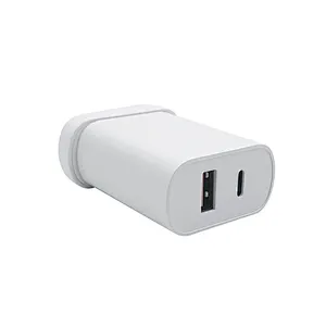 Phone Planet New Product White PD 20W And Quick Charger 3.0 Dual Port Fast Charging Wall Charger