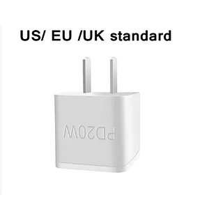 Wholesale customized good quality PD 20w charger Portable Compatible Mobile phone Fast Charging for EU US UK