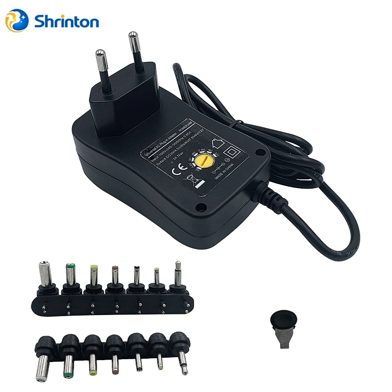 Factory Price 3V 6V 7V 9V 10V  12V 1A 1.2A 2.8A 3.8A 4.5A wall power adapter fast charging 100-240V Input 50/60Hz