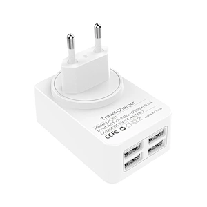 Enchufe británico de la UE de los EE. UU. Del puerto de 5V4.4A 4 USB con fuente del adaptador de corriente del certificado del CE del CB