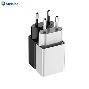 2023UK EU US SAA Latest Style 5V2A USB Power Adapter led charger with Micro Data Cable for android phone with blue, orange,red,green color customized