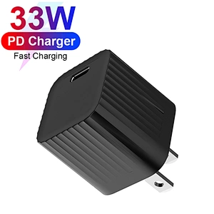 Smart phone charger High Watt with fast charging Portable small Single port Type C 33w max power adapter with 2 year warranty