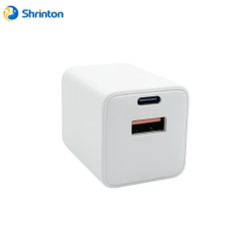 GaN USB-C Charger 2 Ports 1C 1A and Led Light PD Fast Charging Adapter Chargers for Laptop Macbook