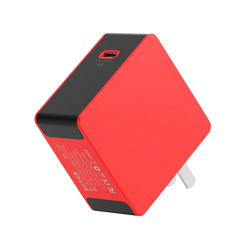 Hot selling OEM travel PD3.0+QC3.0 high efficient fast charger 45w USB  mobile phone adapter for home