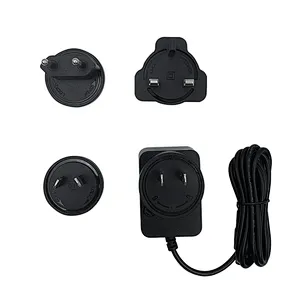 Proveedor de Shenzhen Adaptador de corriente para montaje en pared 3V 5V 8V 12V 16V 0.1A 0.5A 1.2A 2A 3A 18W Enchufe intercambiable con 2 años de garantía