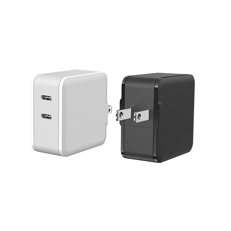Gan 33W max with floding foot space-saving USB fast charger Travel wall Charger adapter And Smart Ic Charger