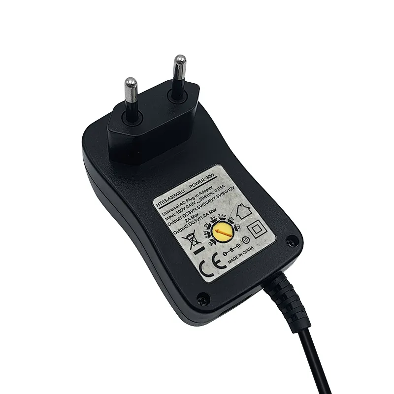 PSE ETL Folding plug portable DC3V/4.5V/5V/6V/7.5V/9V/12V 0.2A 0.5A 0.8A  1.2A Universal Power Adapter MAX With 2 Years Warranty