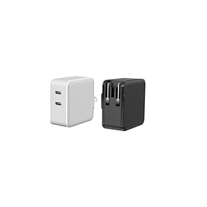 Gan 33W max with floding foot space-saving USB fast charger Travel wall Charger adapter And Smart Ic Charger
