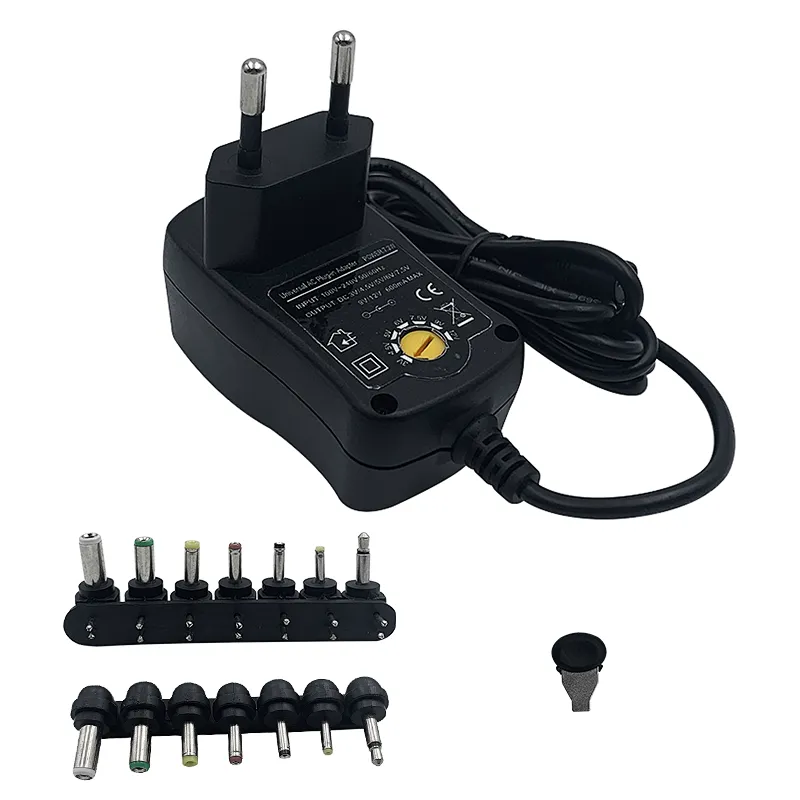 Suministros de equipos eléctricos herramienta eléctrica 3-12V Fuente de alimentación universal CE, enchufe de la UE / enchufe de EE. UU. Enchufe de la UE de EE. UU. Fuente de alimentación de CC de carga rápida