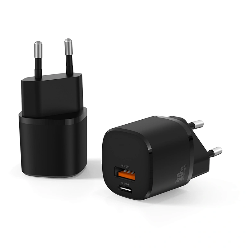20w Dual Ports Usb Type-c Quick Charge 3.0 Pd Charger Mobile Phone Charger Adapte For Iphone 20 For Samsung
