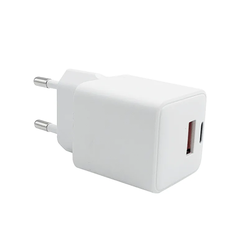 GaN Tech 2 Ports 30W USB C PD USB-A QC3.0 30W GaN Charger for MacBook Laptop