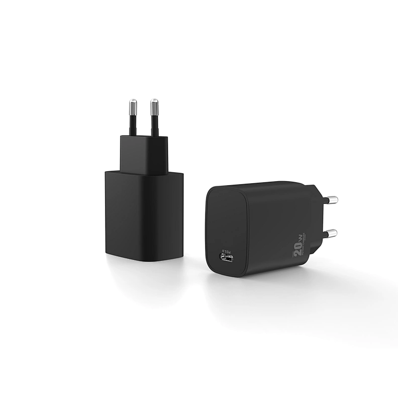 PD 3.0 fast charging with Type C port charger 5V 3A  9V 2.22A  12V 1.67A 20W max with CE,ROHS certificate