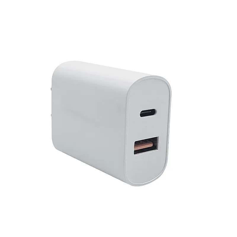 Pd Charger Dual Port Power 20W PD Type C  USB A Wall Charger USB-C Fast Charger For For IPhone13 12