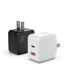 Gan33W Dual Port With Type-c Pd Fast Charger For Iphone For Samsung Fast Charge