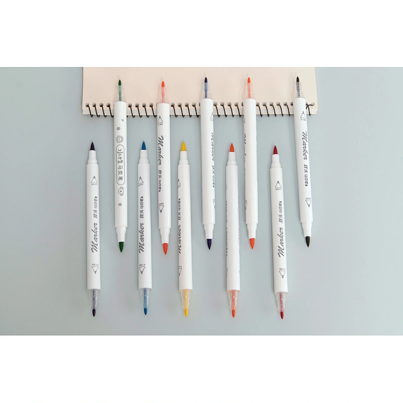 Twin tip color marker