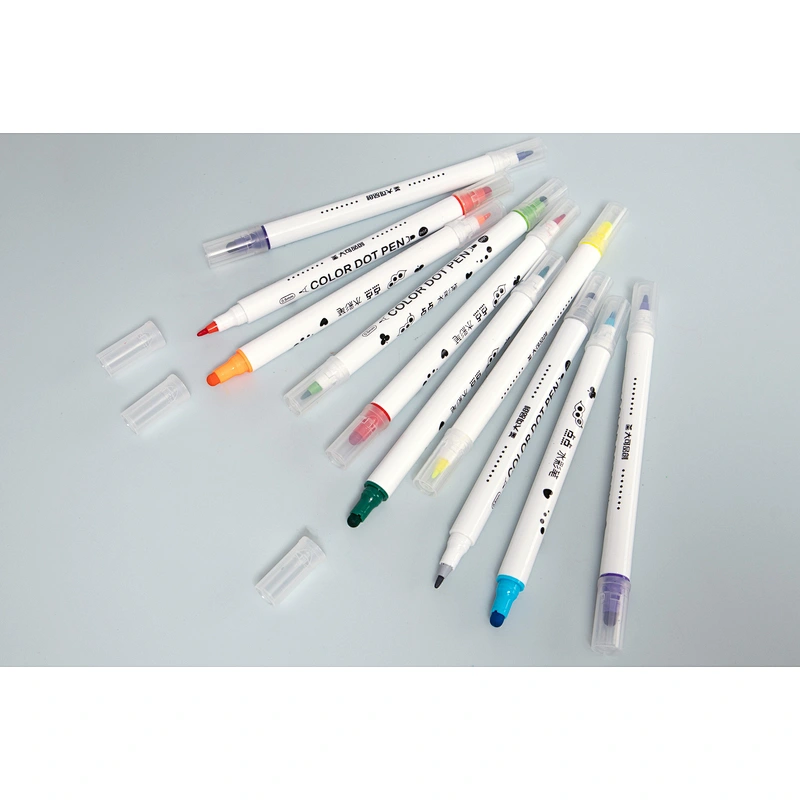 Dual tip washable dot marker pen