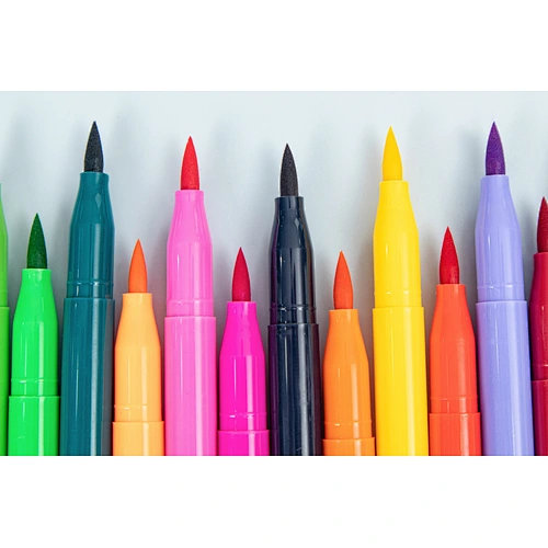 Brush tip water color marker