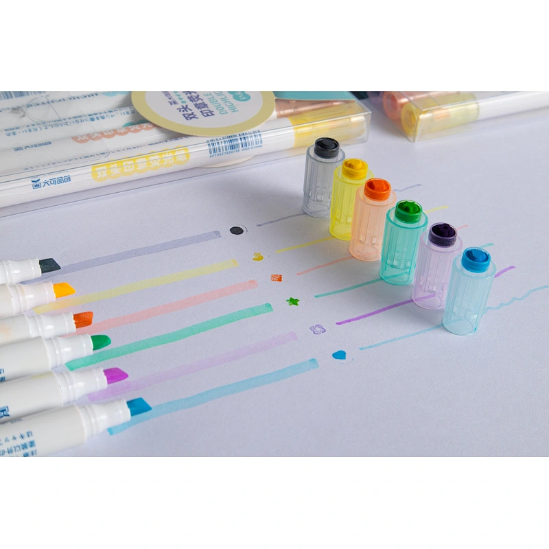 Twin highlighter maker with stamper