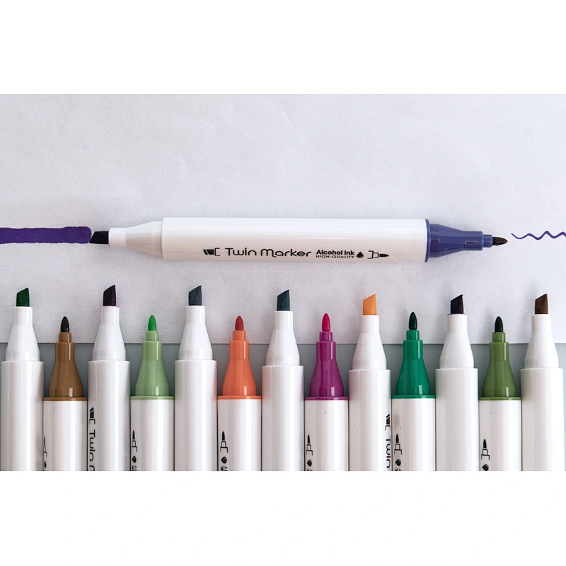 Trangle Art Marker with dual-tip: