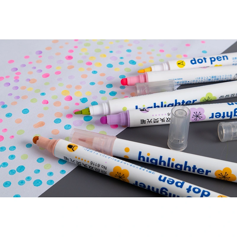 Dual tip washable dot marker pen