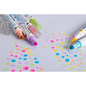 Dual tip washable dot marker pen