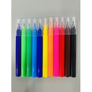 PP Drum Fine Color Custom logo Washable Water Color Pen t-shirt markers