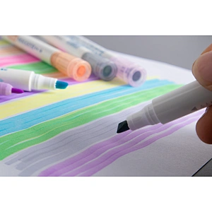 Twin highlighter maker with stamper
