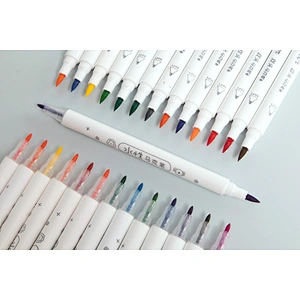Twin tip color marker