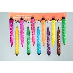 Color marker with stamper