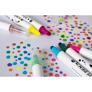 Dual tip washable dot marker pen