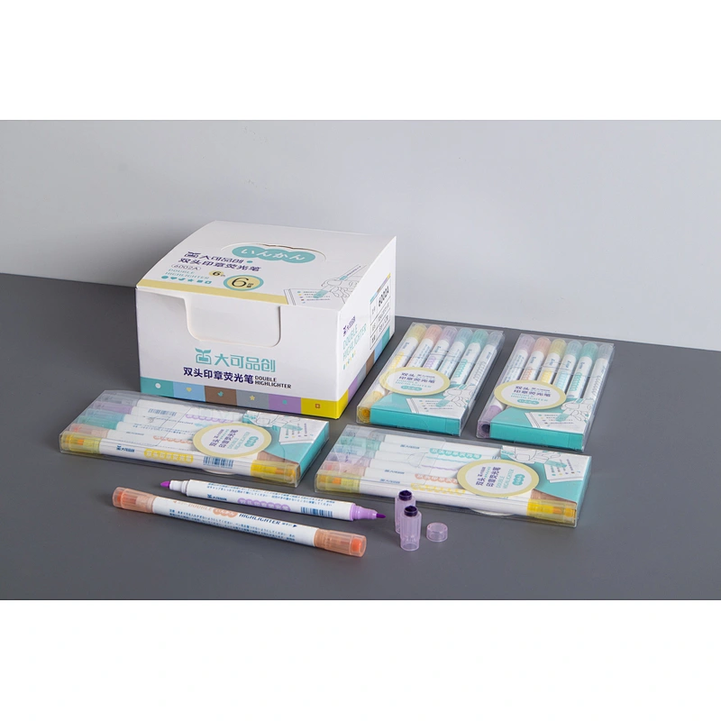 Twin highlighter maker with stamper