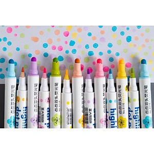 Dual tip washable dot marker pen
