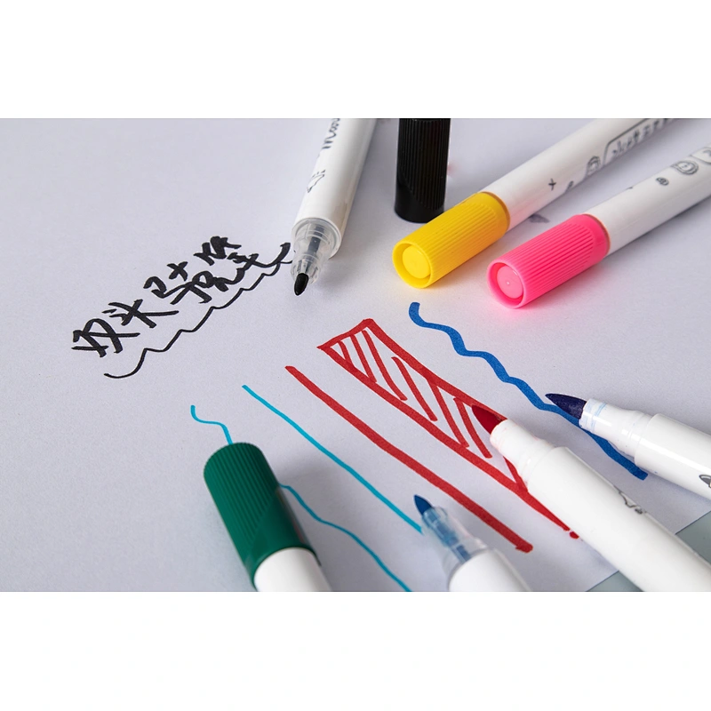 Twin tip color marker
