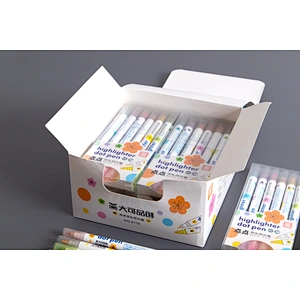 Dual tip washable dot marker pen