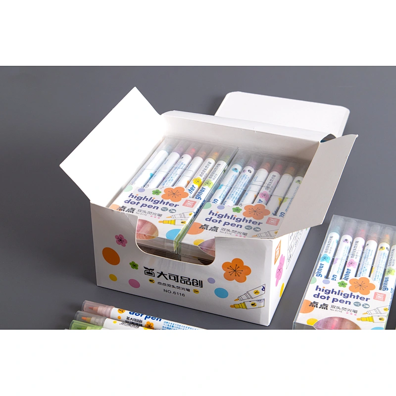 Dual tip washable dot marker pen