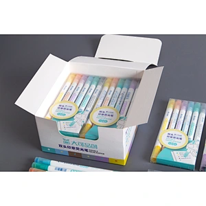 Twin highlighter maker with stamper