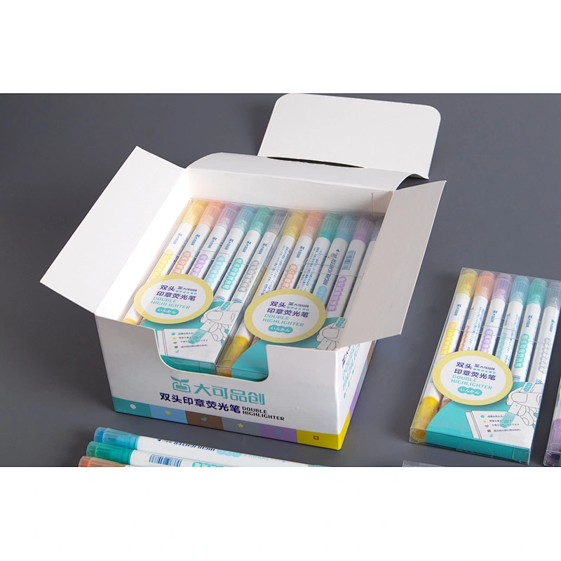 Twin highlighter maker with stamper