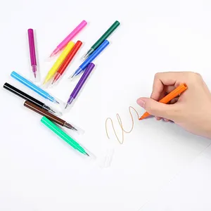 Hot Sales Promotion cheap price school supplier washable 6-pieces mini water color pen marer pen for kids drawing