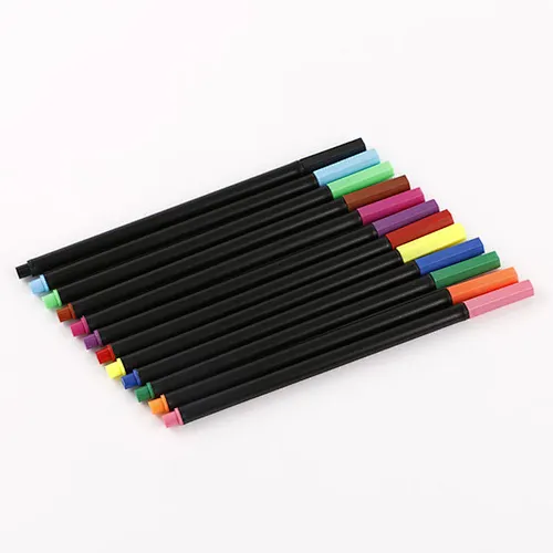 Latest product smooth writing fashionable multi-functional stationery marker fineliner color pen set