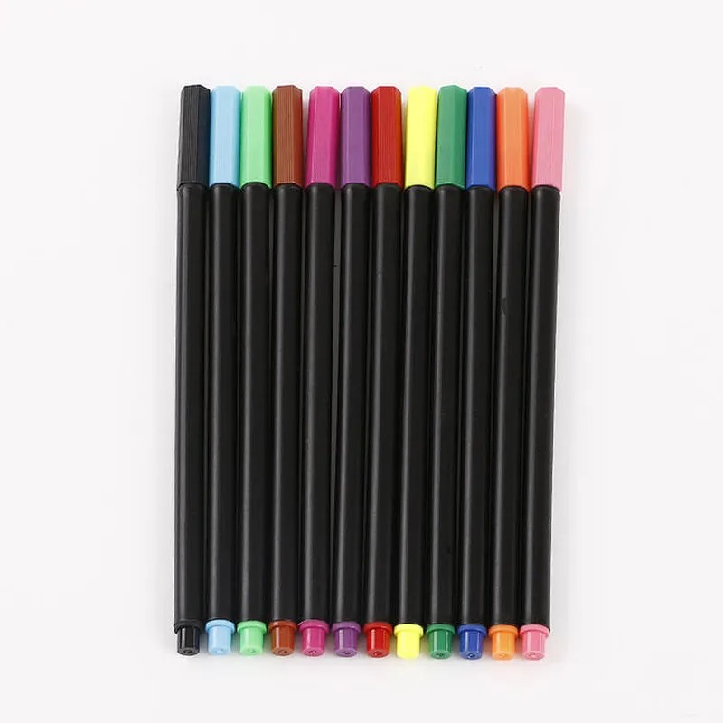 Latest product smooth writing fashionable multi-functional stationery marker fineliner color pen set