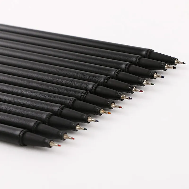 Latest product smooth writing fashionable multi-functional stationery marker fineliner color pen set