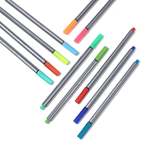 high-qulity hot selling 12 pcs colors fineliner pens drawing painting art marker pens