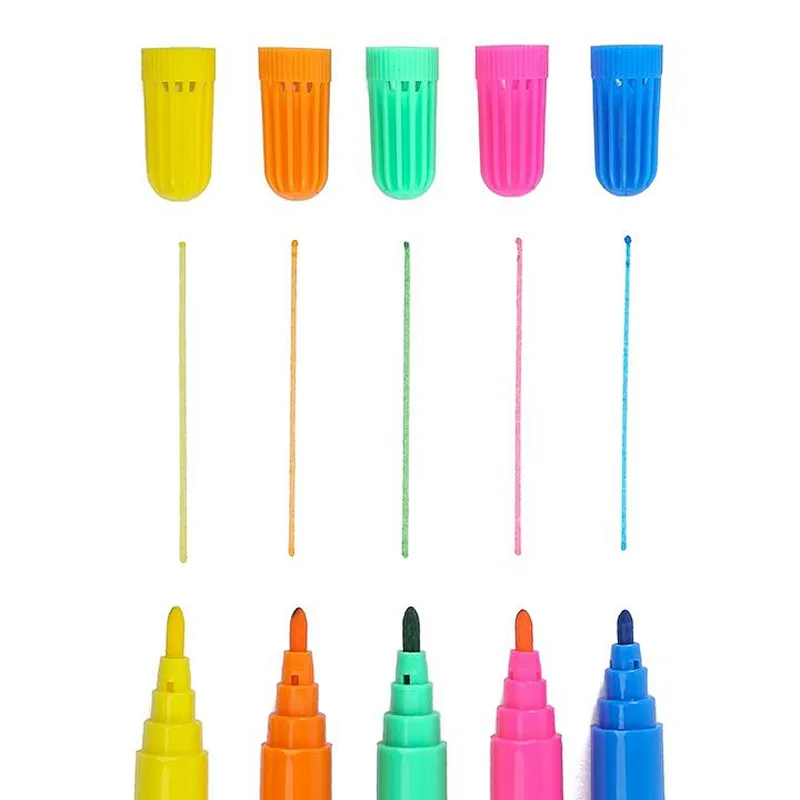 children's watercolor pen Free sample solid color fiber fine felt tip mini water color marker pen
