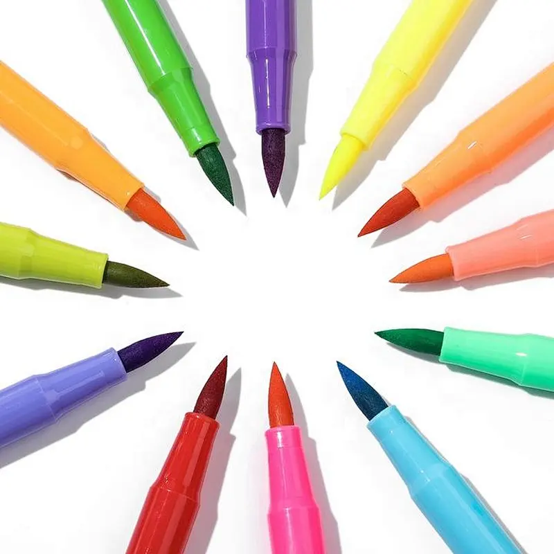 Water based coloring 48colors calligraphy watercolor brush marker pen set for paintingWater based coloring 48colors calligraphy
