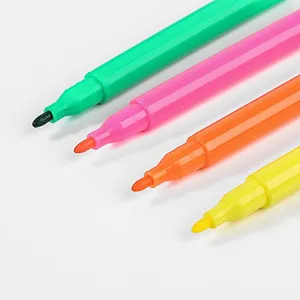 Hot Sales Promotion cheap price school supplier washable 6-pieces mini water color pen marer pen for kids drawing